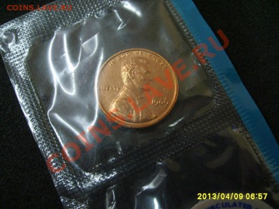 США: 1 ЦЕНТ 1969 +жетон BUREAU of the MINT  ,Unc!!10.04.2013 - S6000114.JPG