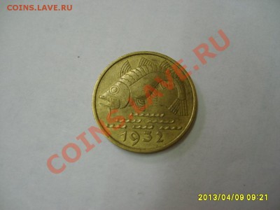 ДАНЦИНГ: 10 ПФЕННИГОВ 1932 год ( Рыба ) VF!!до 11.04.2013 - S6000133.JPG