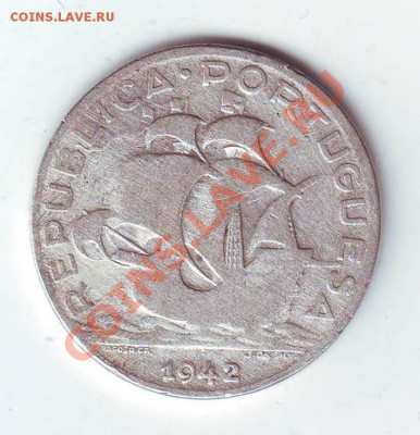 Португалия.5 Эскудо.1942.Ag.0.650.до 14 Апреля - эскудо0001.JPG