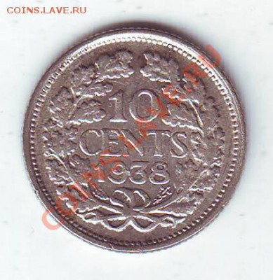 Нидерланды.10 Центов.1938.Ag.0.640. до 14 Апреля. - 19380002.JPG