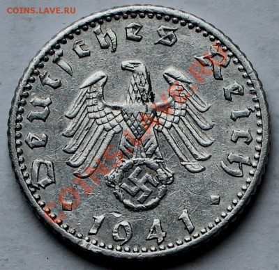 Германия. 3 рейх. 50 рейхспфеннингов 1941 А. - 3