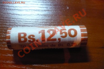 Венесуэла 25 сентимо (50шт.в ролле) 15.04.13 в 22.00 (2828) - P1110041.JPG
