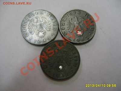 ГЕРМАНИЯ:5 ПФЕННИГОВ 1941F,43F,44E гг ,ЦИНК ! до 10.04.2013 - S6000152.JPG