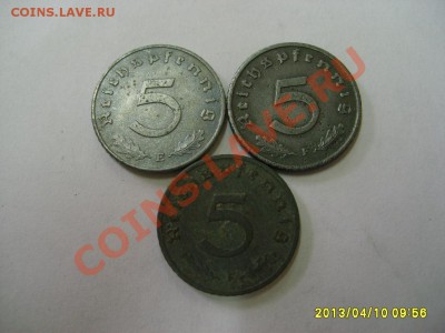 ГЕРМАНИЯ:5 ПФЕННИГОВ 1941F,43F,44E гг ,ЦИНК ! до 10.04.2013 - S6000151.JPG