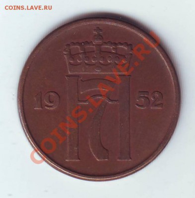Норвегия.5 оре.1952. до 15 апреля - 1952 5 оре.JPG