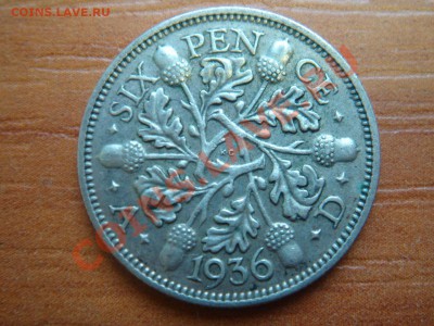 Великобритания: Ag-500 6 пенсов 1936 Георг 5 до 15.04 22-00 - 6 пенсов 1936-1.JPG