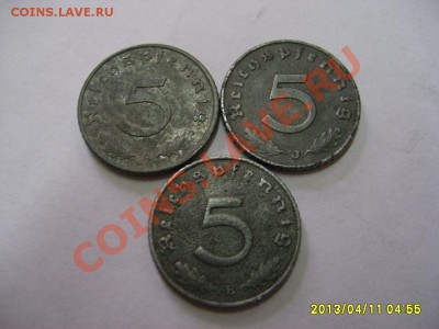 ГЕРМАНИЯ:5 ПФЕННИГОВ 1940 A , E , J  , цинк!до 11.04.2013 - S6000181.JPG