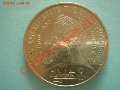 НАБОРЫ И МОНЕТЫ ВЕЛИКОБРИТАНИИ И КАНАДЫ - 5 фунтов 2000-мать-1.JPG