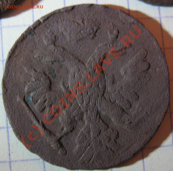 деньга 1737, 1743, полушка 1736 - стоят чего-нито хоть? - Д1743А.JPG