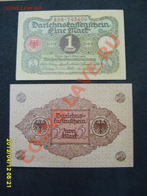 ГЕРМАНИЯ,ВЕЙМАРСКАЯ:1+2 МАРКИ 1920г.VF!!до 12.04.2013 - S6000248.JPG