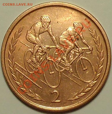 ОСТРОВ МЭН - 2 пенса 1998 - Велоспорт - до 17 апреля - 921