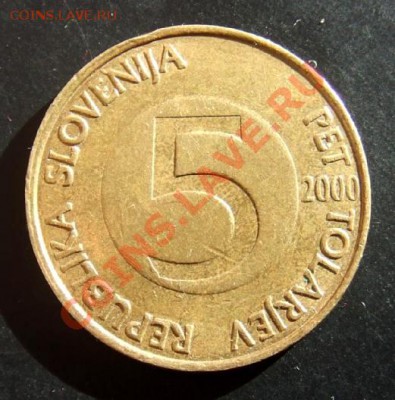 СЛОВЕНИЯ 5 толаров (2000) Горный козел до 16.04 (22.00) - Словения 5 толаров (2000) Козел Р