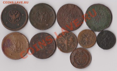 Деньги1731пер.,1706,7,1788,2к.58,63,крестовые 5к. - 001