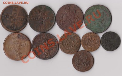 Деньги1731пер.,1706,7,1788,2к.58,63,крестовые 5к. - 002