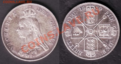 Британия. Двойные флорины - 1889 inverted
