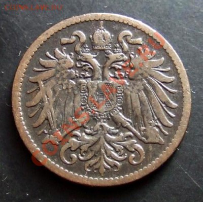 МОНЕТЫ МИРА №1 - Австрия 2 геллера (1899) А