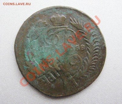 2 Копейки 1788 г. СПМ Перечекан с 4 Копеек 1762 г. - IMG_8940