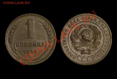 1 копейка 1924 шт. 1.3, (в коллекцию!), до 17.04 - 1к.-1924-л.с.-ш.-1.2.-2