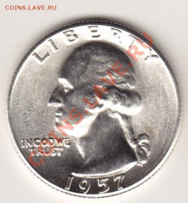 США квотер 1957 серебро, до 20.04.13г, 23-00 - 1957_01