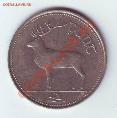 Ирландия.Фунт.1990.Олень. до 20 Апреля - олень0001.JPG
