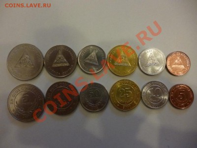 ДК Красивые наборы иностранных монет недорого - Никарагуа 6 монет.JPG