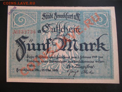 1918 Франкфурт, 5 М, до 23.04 в 21-00 мск - 5 фран а.JPG