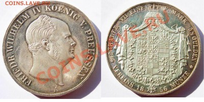 2 талера 1856 г., Пруссия. - 1856A 2T PRUSSIA