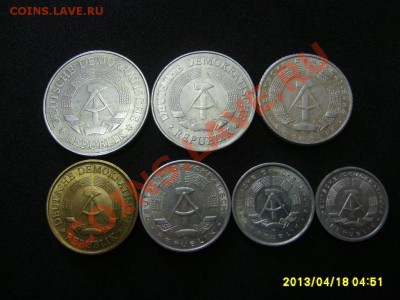 ГДР: 7 МОНЕТ ,ОТ 1 ПФ до 2 МАРОК !!до 19.04.2013 - S6000286.JPG