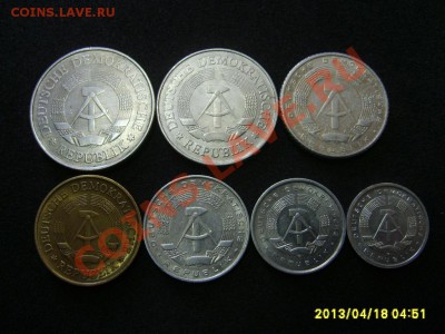 ГДР: 7 МОНЕТ ,ОТ 1 ПФ до 2 МАРОК !!до 19.04.2013 - S6000287.JPG