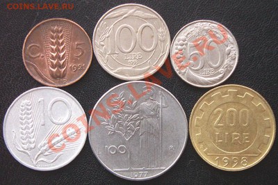 Подборка итальянских монет 1921-1998. До 17.04_22.18мск - 5081
