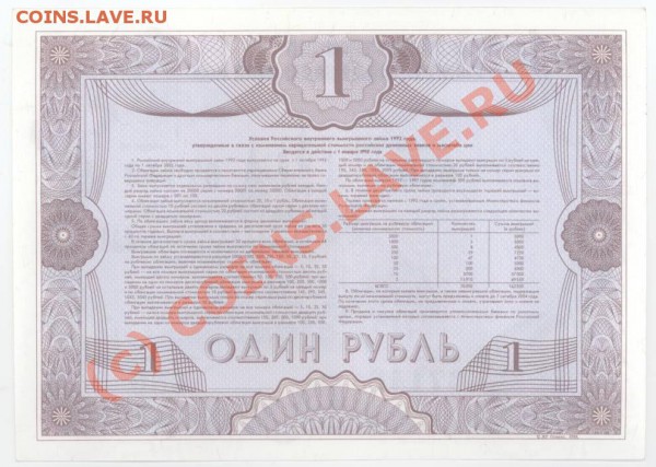 Облигация 1 руб. 1992 г. до 22:00 (Москва) 03.12.09 - облигация2.JPG