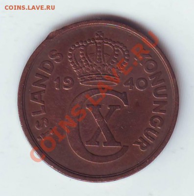 Исландия.5 Аурар.1940. до 24 Апреля - 1940  5.JPG