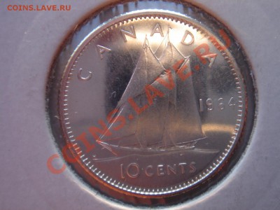 Канада: Ag-800 10 центов 1914 UNC до 23.04 22 - Канада 10 центов 1964-1.JPG