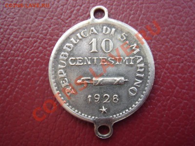 Сан-Марино 10 сантимов ? 1928 с рубля до 24.04 22-00 - Сан-Марино 1928-1.JPG