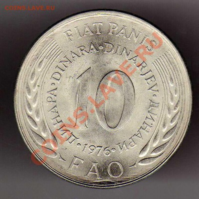 ЮГОСЛАВИЯ 10 ДИНАРОВ 1976 ФАО ДО 25.04.13 В 22.00 (5071) - img943