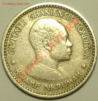 ГАНА - 1 шиллинг 1958 - до 25 апреля - 302