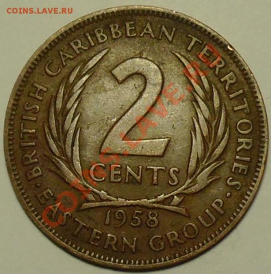 БРИТАНСКИЕ КАРИБЫ - 2 цента 1958 - до 25 апреля - 222