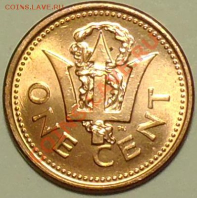 БАРБАДОС - 1 цент 2005 - до 26 апреля - 285