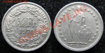 2 франка 1970  до 27-04-13  22-00 - Швейцария пол франка 1970 206