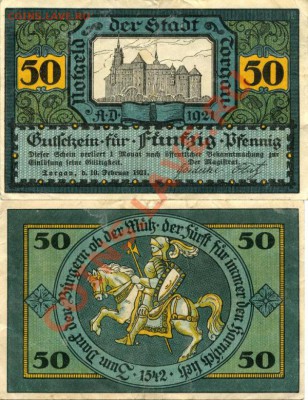 Германия 50 пфг.1921гТоргау(Саксония) 22.04.2013 в 22.00 МСК - File9317 копия