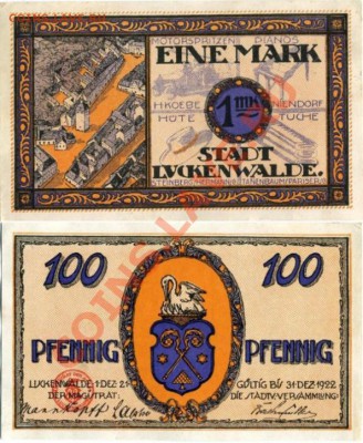 Германия 1 марка 1921г Лукенвальде 22.04.13 в 22-00 МСК - File7505 копия