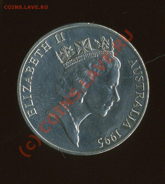 АВСТРАЛИЯ 20 центов Юбилейная -ООН 50 лет 06.12.2009 - img1950