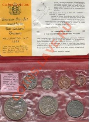 Новая Зеландия: UNC набор из 7 монет 1969 до 26.04 22- - Н.Зеландия набор 1969.JPG