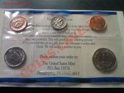 США 1,5,10,25 центов UNC 1992 В ЗАПАЙКЕ до 25.04 - 22042013(007)