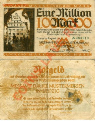 Германия 1 миллион марок 1923г.Лейпциг 23.04.13 в 22-00 МСК - File7718 