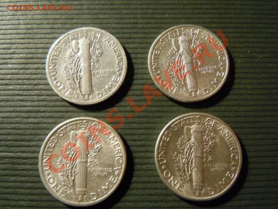 10 дайм США, 4шт.1940,41,42,43г.,серебро до 25.04.13 в 22.22 - DSCN1698.JPG