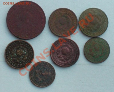 Медь 1924года 1к,2к,5коп 7шт - медь..JPG