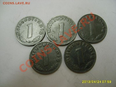 ГЕРМАНИЯ,ЦИНК:1 ПФЕННИГ 1943 E+F+A+B+D !!до 25.04.2013 - S6000365.JPG