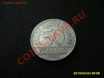ГЕРМАНИЯ,НОТГЕЛЬД:50 ПФЕННИГОВ 1920 ВАТТЕНШАЙД !до25.04.2013 - S6000375.JPG