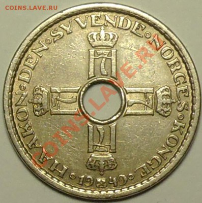 НОРВЕГИЯ - 1 крона 1949 - до 29 апреля - 318
